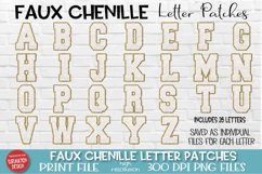 white and gold printable chenille letters for sublimation 