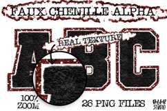 Faux Chenille Alphabet Set, Varsity Alphabet, Red Glitter Product Image 1