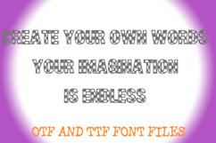 Chequered Alphabet Lettering ABC Chess Text Font OTF Product Image 3