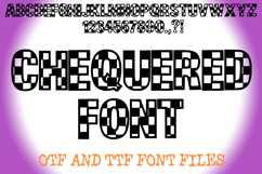 Chequered Alphabet Lettering ABC Chess Text Font OTF by Squeeb Creative