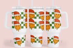 chequered smile 40oz quencher tumbler sublimation full wrap high resolution transparant background