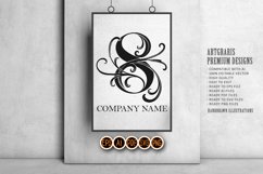Cherishing vintage elegant number 8 monogram logo outline Product Image 1