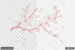 Cherry Blossom SVG PNG Product Image 1