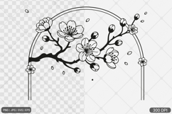 Cherry Blossom SVG PNG Product Image 1