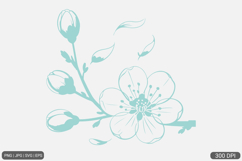 Cherry Blossom SVG PNG Product Image 1