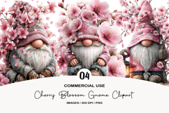 Cherry Blossom Gnome Clipart Product Image 1
