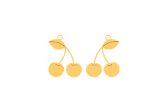 Cherry Charm Earrings, Easy to Cut and Engrave SVG Template Product Image 2