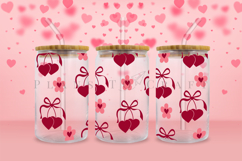 valentine themed Libbey glass can wrap design featuring loving style artwork available as digital files ready to download for crafting and decor projects