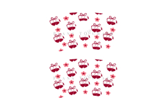 cherry daisy valentine starbucks 16oz hot cup tumbler wrap svg presized template for tumbler grande suitable for cricut and silhouette