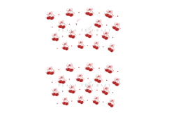 cherry heart valentine starbucks 24oz cold cup tumbler wrap svg presized template for tumbler venti suitable for cutting machine or sublimation