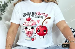 Cherry To My Sundae Funny Valentine Png Product Image 3