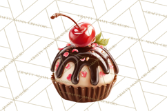 Cherry Clipart PNG, Printable Desserts &amp; Drinks Product Image 4