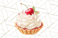 Cherry Clipart PNG, Printable Desserts &amp; Drinks Product Image 2