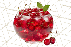Cherry Clipart PNG, Printable Desserts &amp; Drinks Product Image 5