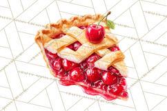 Cherry Clipart PNG, Printable Desserts &amp; Drinks Product Image 4