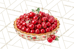 Cherry Clipart PNG, Printable Desserts &amp; Drinks Product Image 3