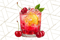 Cherry Clipart PNG, Printable Desserts &amp; Drinks Product Image 4