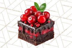 Cherry Clipart PNG, Printable Desserts &amp; Drinks Product Image 5
