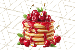 Cherry Clipart PNG, Printable Desserts &amp; Drinks Product Image 4