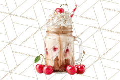 Cherry Clipart PNG, Printable Desserts &amp; Drinks Product Image 5