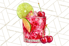 Cherry Clipart PNG, Printable Desserts &amp; Drinks Product Image 5