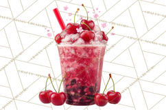 Cherry Clipart PNG, Printable Desserts &amp; Drinks Product Image 5