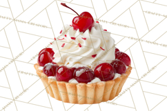 Cherry Clipart PNG, Printable Desserts &amp; Drinks Product Image 5