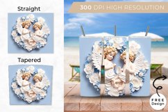 3D 20oz Cherubs Tumbler Sublimation, Cherubs Tumbler Wrap Product Image 2