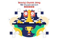 10 World Chess Day Illustration Product Image 1
