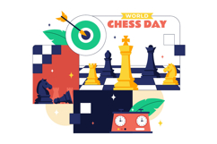 10 World Chess Day Illustration Product Image 4