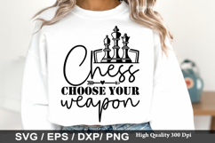 Chess Choose Your Weapon - Chess SVG Design Product Image 1