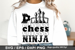 Chess Ninja - Chess SVG Design Product Image 1