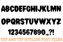 Chewed Torn Font Halloween Horror Typography Lettering ABC Product Image 2