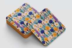 Chequered Floral Vol.1 Seamless Digital Paper, 36 PNG Product Image 11