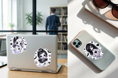 Halloween Ghosts Stickers design PNG Product Image 2