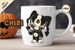 Chibi animals 10 Halloween. Tshirt, PNG. Product Image 2
