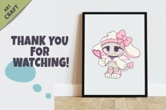 Chibi animals 11. Tshirt, PNG. Product Image 6