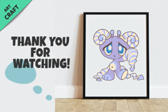 Chibi animals set 04. Tshirt, PNG. Product Image 6