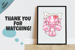 Cute Chibi animals. Tshirt, PNG. Product Image 4