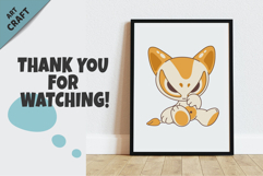 Chibi animals set 09. Tshirt, PNG. Product Image 6