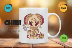 Chibi animals set 05. Tshirt, PNG. Product Image 3