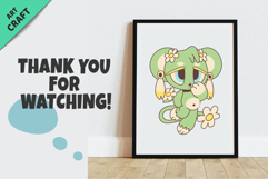 Chibi animals set 05. Tshirt, PNG. Product Image 6