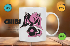 Chibi animals set 06. Tshirt, PNG. Product Image 3