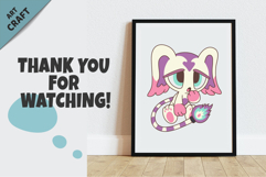 Chibi animals set 07. Tshirt, PNG. Product Image 6
