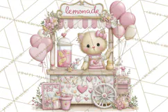 Valentine Chibi Carnival Clipart, Cute Carnival PNG Product Image 3