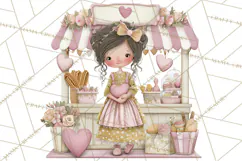 Valentine Chibi Carnival Clipart, Cute Carnival PNG Product Image 3
