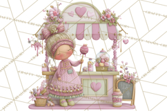 Valentine Chibi Carnival Clipart, Cute Carnival PNG Product Image 4