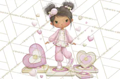 Valentine Chibi Carnival Clipart, Cute Carnival PNG Product Image 4