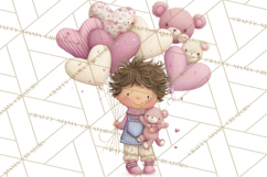 Valentine Chibi Carnival Clipart, Cute Carnival PNG Product Image 3