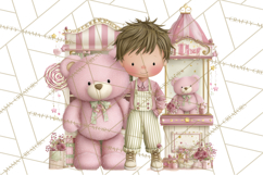 Valentine Chibi Carnival Clipart, Cute Carnival PNG Product Image 3